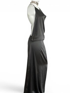 Ramy Brook NWT Silk Blend Open Side Backless Gown Medium